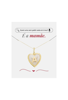 Produto COLAR RELICÁRIO PEROLADO PERSONALIZADO COM INICIAL PP086-O
