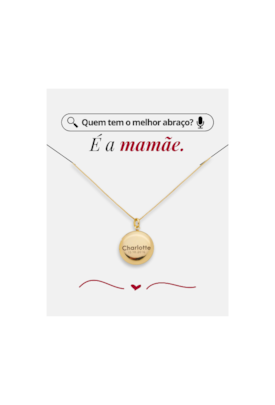 Produto COLAR RELICÁRIO PERSONALIZADO NOME E DATA PP062-O
