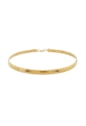 COLAR RIGIDO TEXTURIZADO AÇO INOX DOURADO CO791-AD
