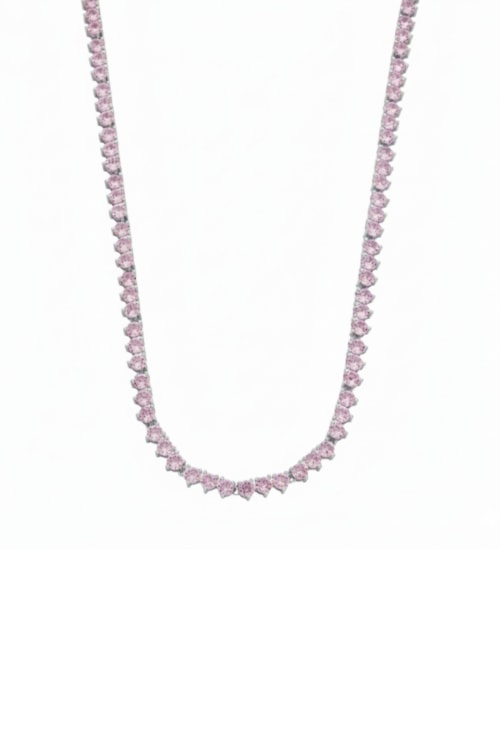 COLAR RIVIERA COM ZIRCÔNIAS KUNZITA CO814-R
