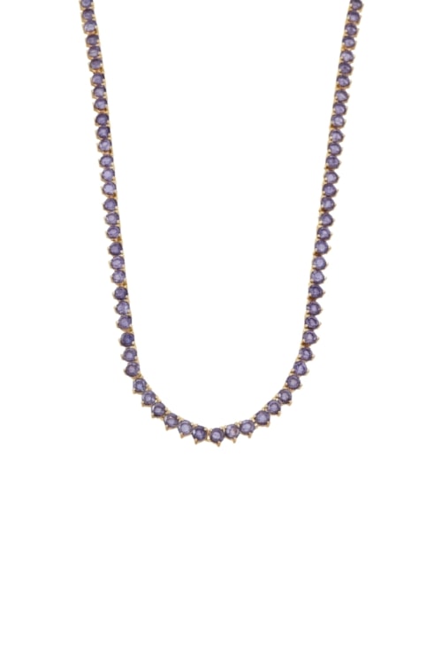 COLAR RIVIERA COM ZIRCÔNIAS TANZANITA CO814-O