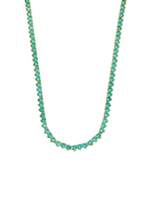 COLAR RIVIERA COM ZIRCÔNIAS TURMALINA CO814-O