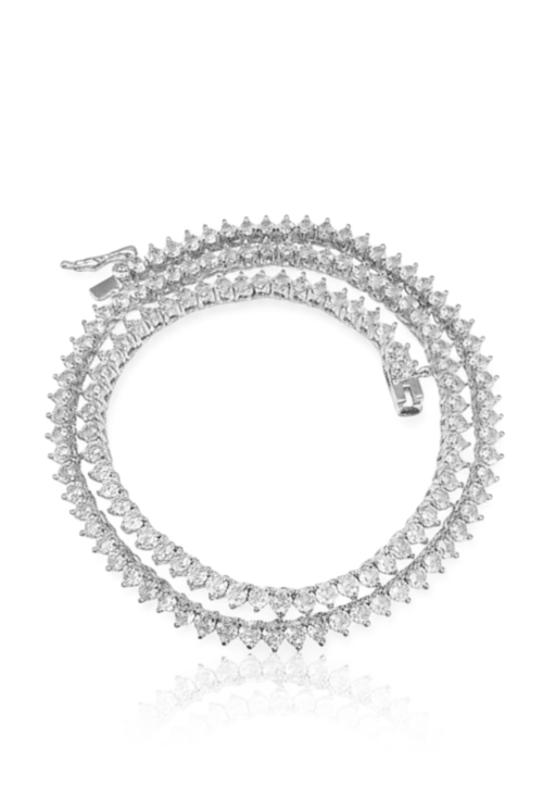 COLAR RIVIERA CRAVEJADO COM PEDRAS CRISTAL 42CM CO817-R COLAR RIVIERA CRAVEJADO COM PEDRAS CRISTAL 42CM CO817-R