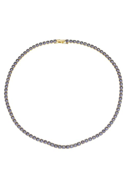 COLAR RIVIERA QUE NÃO VIRA TANZANITA DE 4MM CO448-O COLAR RIVIERA QUE NÃO VIRA TANZANITA DE 4MM CO448-O