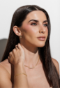 COLAR RIVIERA REDONDO COM PEDRAS LAPIDADAS YELLOW BANHADO A OURO CH206-O