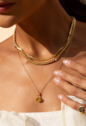 CONJUNTO BRINCO E PINGENTE ROSE CUT YELLOW BANHADO A OURO CJ223-O
