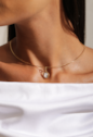 CONJUNTO BRINCOS E PINGENTE OVAIS COM PEDRA CRISTAL BANHADO A OURO CJ225-O