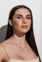 CONJUNTO COLAR E BRINCOS COM GOTAS TANZANITA BANHADO A OURO CJ207-O