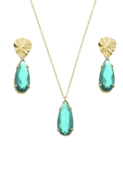 CONJUNTO COM BASE MARTELADA DE GOTA PARAÍBA BRASIL CJ069-O CONJUNTO COM BASE MARTELADA DE GOTA PARAÍBA BRASIL CJ069-O