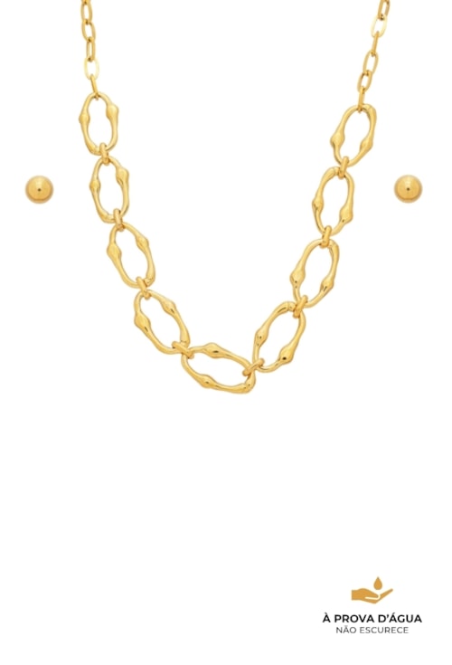 CONJUNTO COM ELOS ORGÂNICOS CJ169-AD