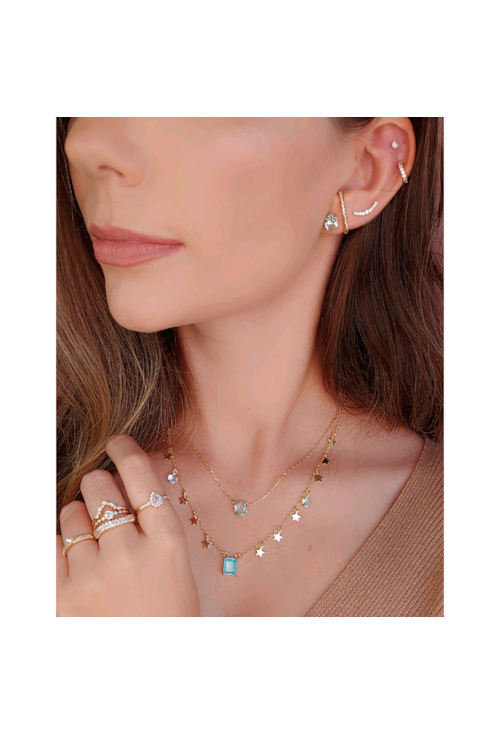 CONJUNTO COM PEDRA OVAL AZUL PARAÍBA CJ026-O