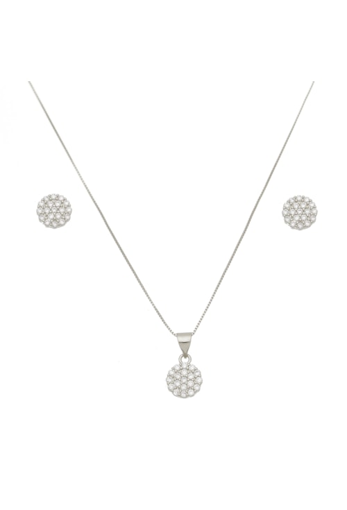 CONJUNTO CRAVEJADO COM ZIRCÔNIA NO RÓDIO CJ022-R CONJUNTO CRAVEJADO COM ZIRCÔNIA NO RÓDIO CJ022-R