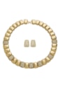 CONJUNTO CRAVEJADO NO OURO CJ139-O
