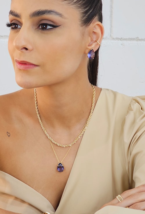 CONJUNTO DE GOTA NA COR TANZANITA CJ074-O