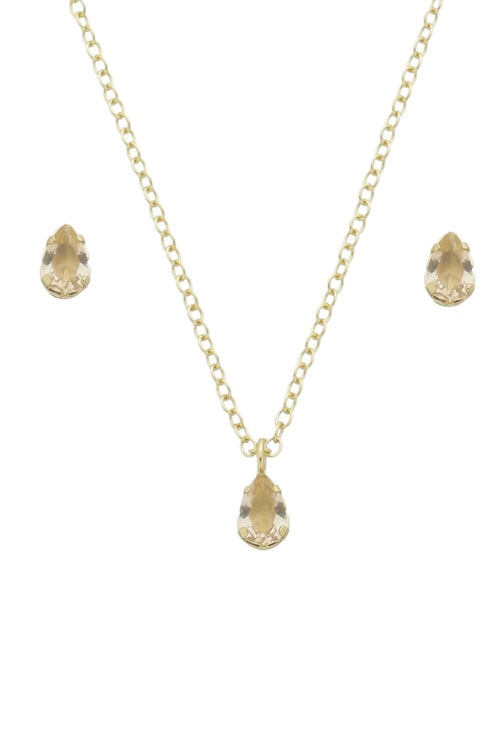 CONJUNTO DE GOTA PEQUENA NO MORGANITA CJ071-O CONJUNTO DE GOTA PEQUENA NO MORGANITA CJ071-O