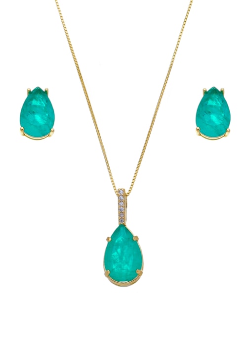 CONJUNTO DE GOTA TURMALINA FUSION CJ041-O