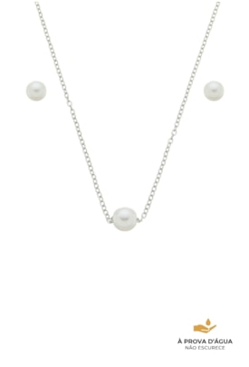 Produto CONJUNTO DE PÉROLAS EM AÇO INOX CJ124-A