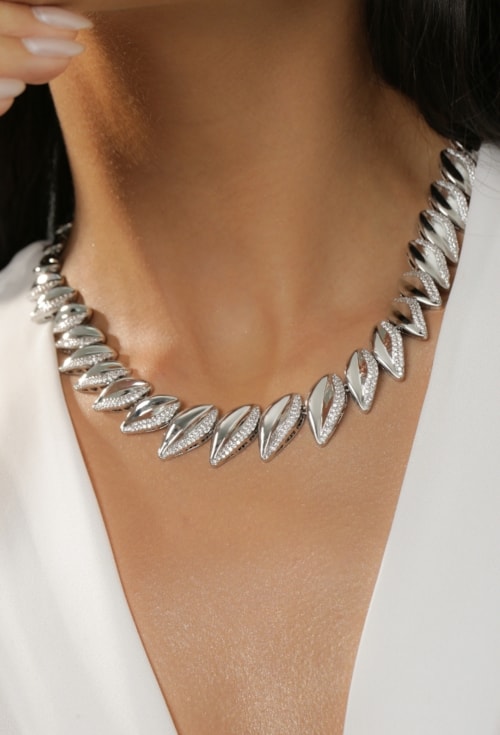 CONJUNTO FOLHAS CRAVEJADO RÓDIO CJ201-R