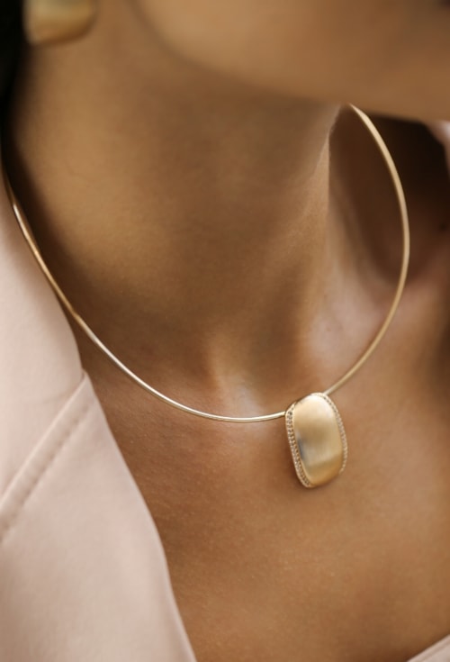 CONJUNTO FOSCO OVAL CRAVEJADO OURO CJ193-O