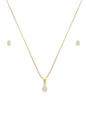 CONJUNTO GOTA CRAVEJADA COM MICRO ZIRCÔNIAS CJ127-O