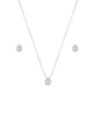 CONJUNTO GOTA CRAVEJADA COM ZIRCÔNIA CJ130-R