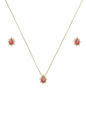 CONJUNTO GOTA CRAVEJADA RUBI CJ130-O