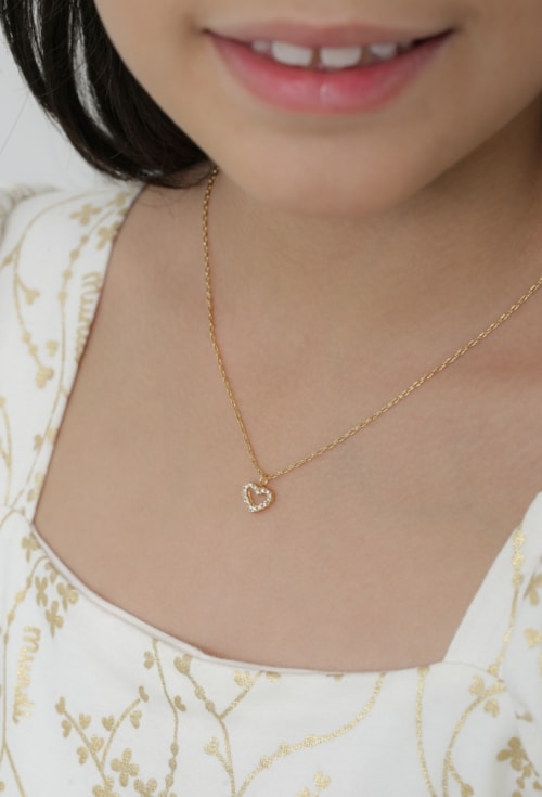 CONJUNTO INFANTIL CORAÇÃO CRAVEJADO CJ141-O