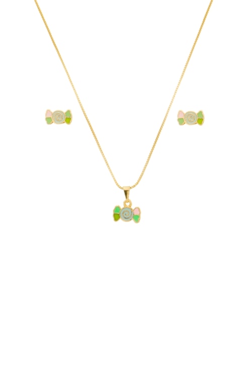 CONJUNTO INFANTIL DE BALA NO OURO CJ122-O CONJUNTO INFANTIL DE BALA NO OURO CJ122-O