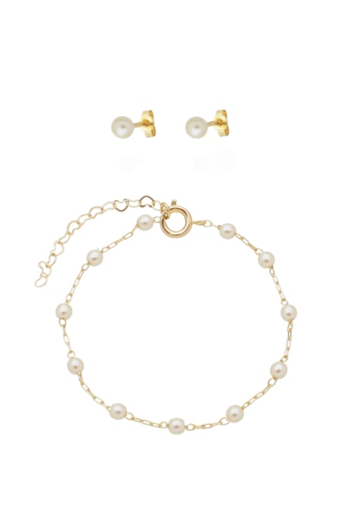 CONJUNTO INFANTIL DE PÉROLAS CJ045-O CONJUNTO INFANTIL DE PÉROLAS CJ045-O