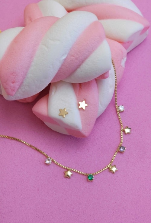 CONJUNTO INFANTIL DELICADO ESTRELA LISA CJ153-O