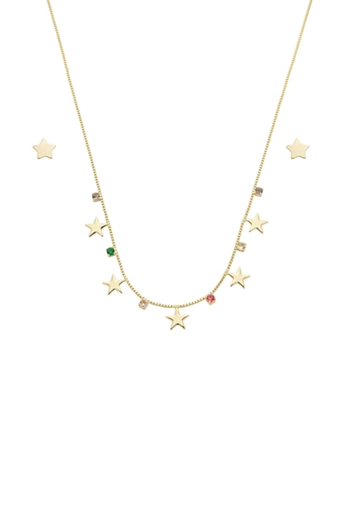 CONJUNTO INFANTIL ESTRELAS COM PONTO DE LUZ COLORIDO CJ151-O CONJUNTO INFANTIL ESTRELAS COM PONTO DE LUZ COLORIDO CJ151-O