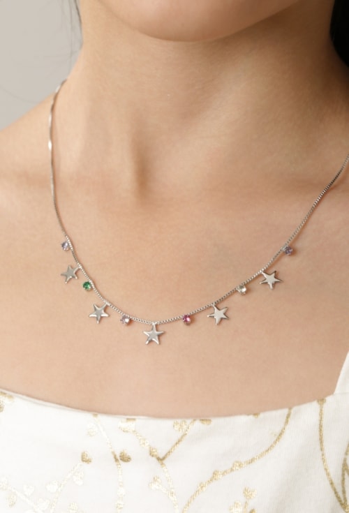 CONJUNTO INFANTIL ESTRELAS E ZIRCÔNIAS CJ156-R