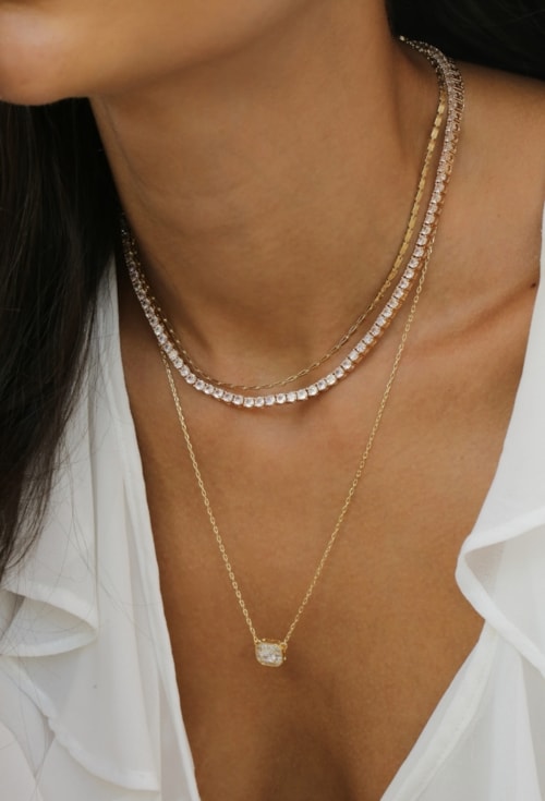 CONJUNTO MINI INSPIRAÇÃO CRISTAL OURO CJ179-O