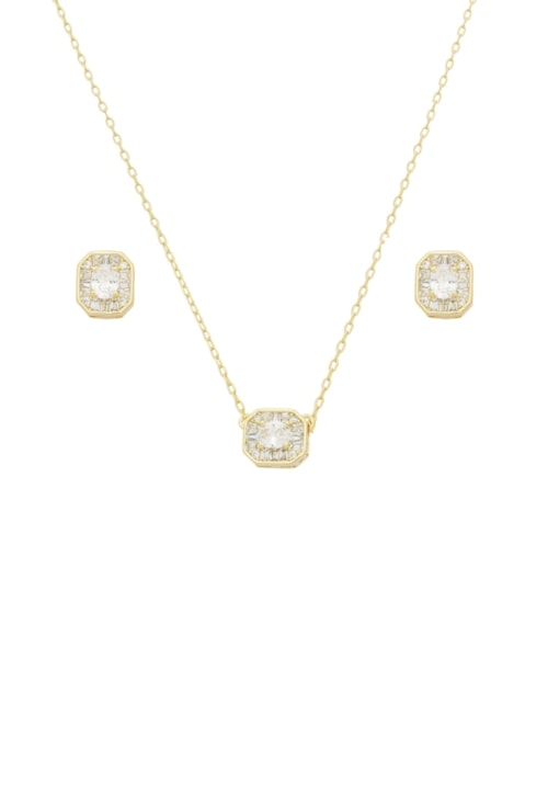 CONJUNTO MINI INSPIRAÇÃO CRISTAL OURO CJ179-O