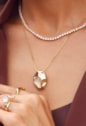 CONJUNTO ORGÂNICO CRAVEJADO ZIRCÔNIA BANHADO OURO CJ206-O