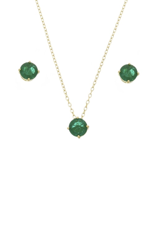 CONJUNTO PEDRA REDONDA GRANDE DE ESMERALDA RUTILADA CJ092-O CONJUNTO PEDRA REDONDA GRANDE DE ESMERALDA RUTILADA CJ092-O