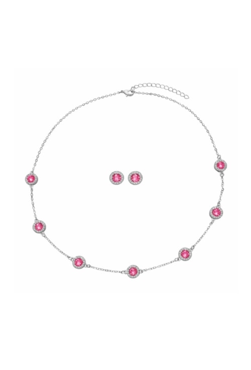 CONJUNTO REDONDO CRAVEJADO RUBELITA RÓDIO CJ195-R