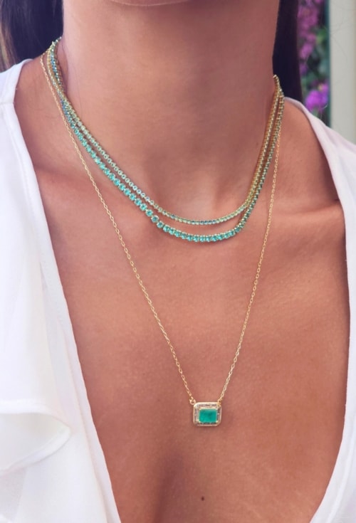 CONJUNTO RETANGULAR TURMALINA FUSION OURO CJ181-O