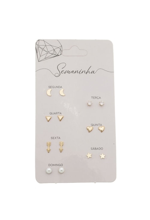 CONJUNTO SEMANINHA MIX NO OURO BM479-O CONJUNTO SEMANINHA MIX NO OURO BM479-O