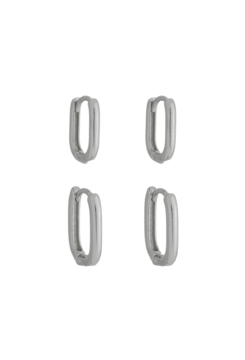 DUPLA DE ARGOLINHAS GEOMÉTRICAS LISAS BM1513-R