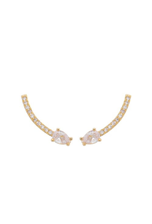 EAR CUFF COM GOTA CRISTAL CRAVEJADO BM1195-O