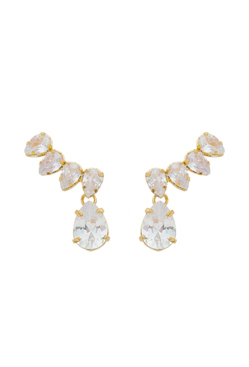 EAR CUFF COM GOTAS ZIRCÔNIA CRISTAL BM1243-O