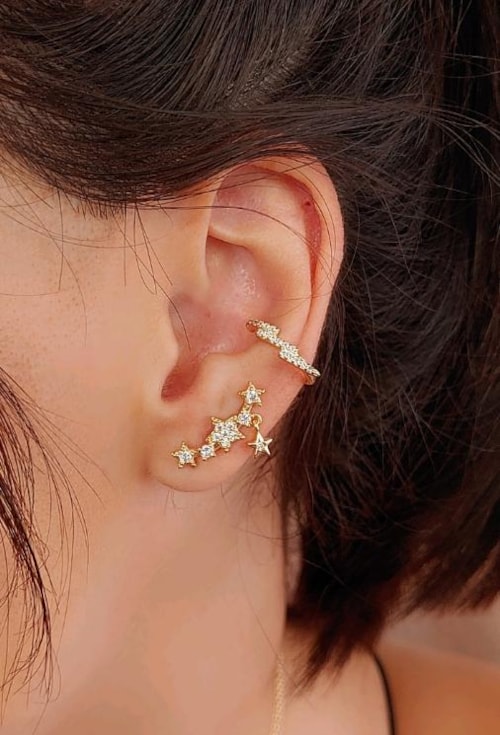EAR CUFF DE ESTRELA CRAVEJADA BM1191-O