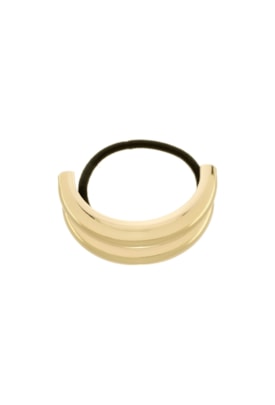 Produto ELÁSTICO DE CABELO COM METAL DUPLO ABAULADO NO OURO AC006-O