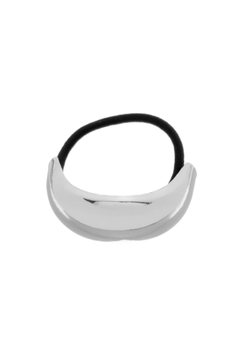 ELÁSTICO DE CABELO COM METAL OVAL ABAULADO NO RÓDIO AC008-R ELÁSTICO DE CABELO COM METAL OVAL ABAULADO NO RÓDIO AC008-R