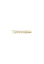 EXTENSOR RIVIERA COM ZIRCÔNIAS 4MM BANHADO A OURO AC010-0