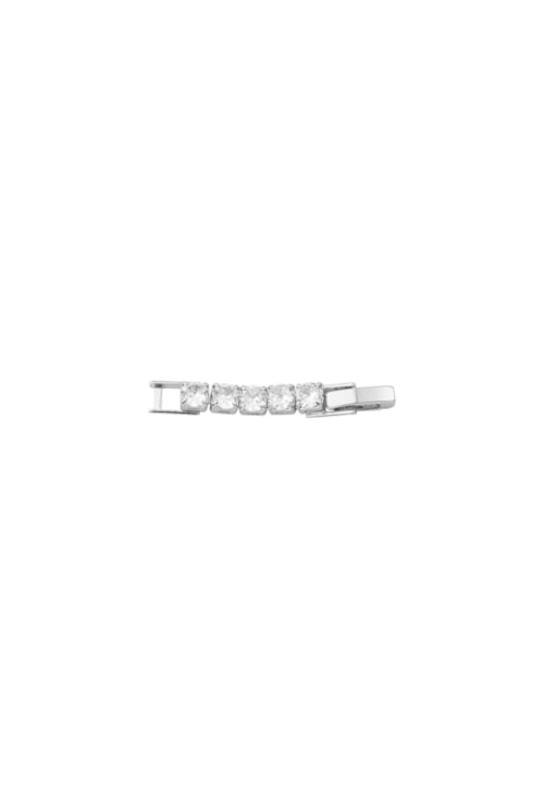 EXTENSOR RIVIERA COM ZIRCÔNIAS 4MM BANHADO A RÓDIO AC010-R