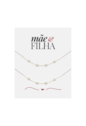 KIT DE PULSEIRAS MÃE E FILHA NO OURO PM441-O