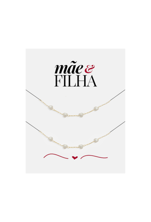KIT DE PULSEIRAS MÃE E FILHA NO OURO PM441-O