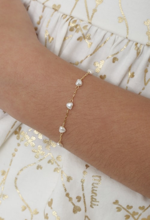 KIT DE PULSEIRAS MÃE E FILHA NO OURO PM441-O